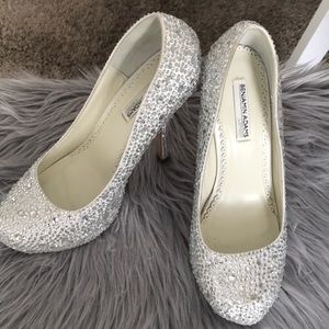 Benjamin Adams Lulu Pump, Silver, Size US 8